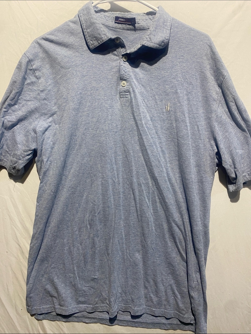 Johnnie- O Heather Light Blue Polo Shirt